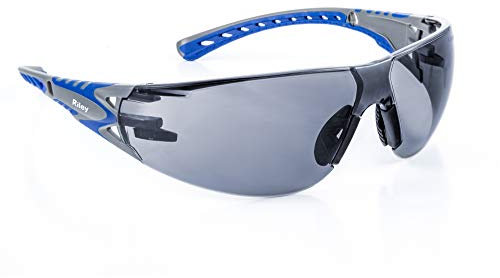Riley Eyewear Stream Evo Sunglasses Industrial Workwear Eye Protection Safety Glasses (Grey)