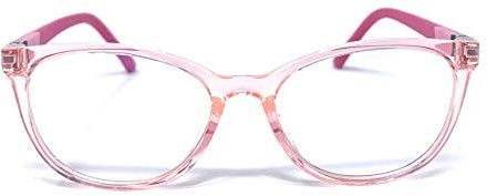 Incredible Bargains The Techie, Unisex Anti Blue Light Glasses for Kids, Computer and Video Gaming Blue Blocking Eyeglasses for Children, Cat Eye Pink