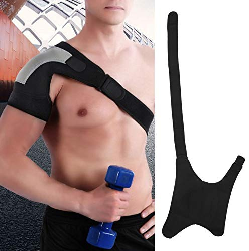 Soporte de hombro, vendaje deportivo transpirable, hombrera, ajustable, universal, ajustable, para el brazo derecho, prevención de lesiones, estabilizador, manga, para alivio del hombro, manguito rota
