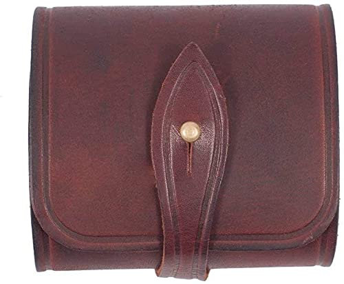 VlaMiTex Patronenetui Echt-Leder 6,5 х 57 Kal. / 30.06 Kal. / 8 x 57 Kal. Schaft Patronenhalter Patronentasche (J5)
