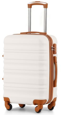 COOLIFE 20 Inch Carry On Suitcase – Hard Shell Lightweight ABS+PC Luggage