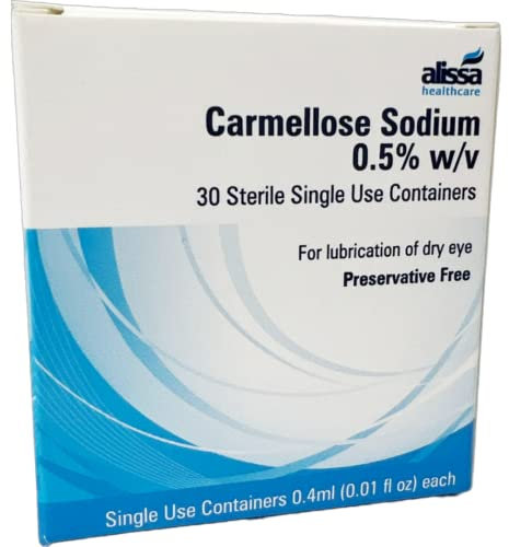 Alissa: Carmellose Sodium Eye Drops 0.5% Lubricant 30 x 0.4milliliter Preservative Free