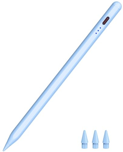 HATOKU Stylus Pen for iPad 2018-2025, 15 Mins Fast Charging Pencil (1st Generation) with Tilt Sensitivity Magnetic Digital Pens for iPad 6-11, Air 3/4/5/M2/M3, Mini 5/6/7, Pro 11/12.9/M4/M5 (Blue)