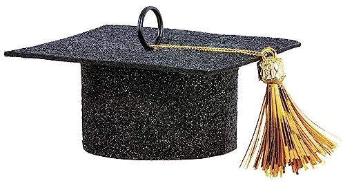 Balloon Weight - Black | 1 Pc. - Perfect for Graduation Parties, Grad Cap, 1 3/4H x 4W
