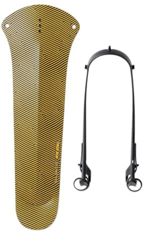 Ass Savers – Win Wing 2 Gravel - Golden Groove, Rear Mudguard For Gravel Bikes W Black Wishbone, Tire Widths Up To 60Mm, Ultralight, Clip On, Easy Installation & Removal, Secure Mount, Swedish Design