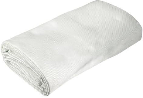 sourcing map Manta de soldadura ignífuga de 304 x 304 cm, tela de fibra de vidrio resistente al calor, manta de protección contra incendios, suministros de protección de soldadura para uso industrial,
