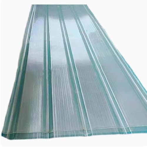 Pannelli per Tettoia per Capannoni,Lastra di Copertura in Fibra di Vetro,Lamiere Ondulate,Lastre di Ricambio per Serra,Antipioggia Pensilina Tettoia,2,5mm di Spessore (0.9x0.5m/35x20in,2 Pcs)