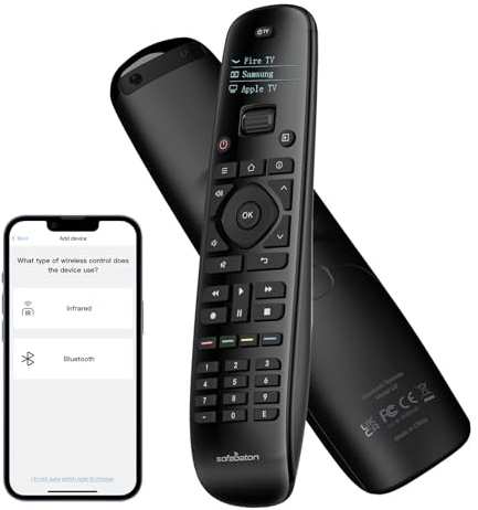 SofaBaton U2 Universal Remote with Backlit, improved scroll, Longer Infrared Signal & Raise to Wake, All-in-One Remote Control with APP & Customizable Macro Button