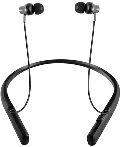 Aolso Hörgeräuschverstärker, Wiederaufladbarer Sound-Verstärker, Noise Cancelling, USB Ladestation, Aufbewahrungsbox, ergonomische Passform Kopfhörer Kabellos(Schwarzer Kragenstil)