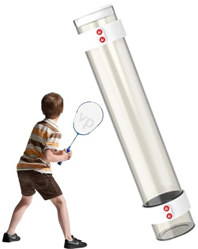 Generico Tubo para pelotas de bádminton, tubo de bádminton | Tubo magnético para almacenamiento de volantes, contenedor para pelotas de apto para principiantes para parques, gimnasio, patio, campo de