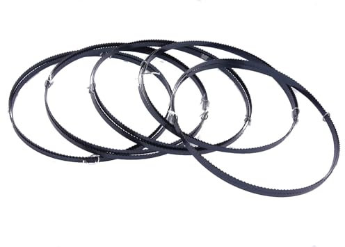 SMI - Juego de 5 hojas de sierra de cinta de madera 2240 x 6 x 0,65 mm, 6 dpp