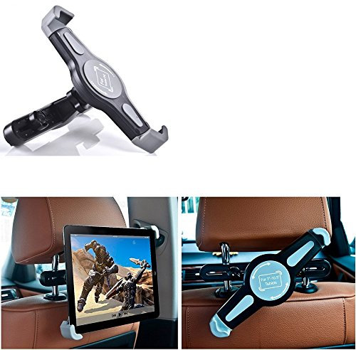 K-S-Trade Support Voiture pour Lenovo Smart Tab M10 FHD Plus Compatible avec Lenovo Smart Tab M10 FHD Plus LTE Alexa Support Universel De Tablette Appuis-tête Voiture Auto Siège P. Portable DVD