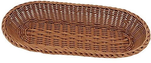 Corbeille à pain tressée en plastique pour table de restaurant