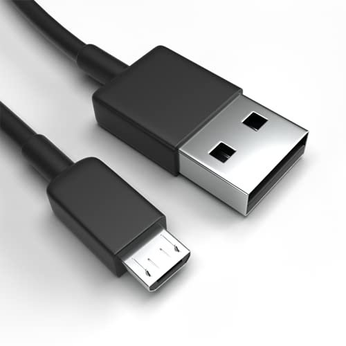Justcom Micro-USB Ladekabel für Panasonic P55 Novo Schwarz 2 m Handy Schnellladekabel Datenkabel