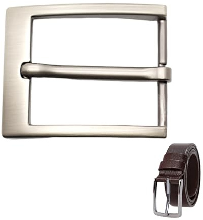 Edelstahl Gürtelschnalle Herren,Klassische Gürtelschnalle 40mm Ersatzschnalle mit Dornverschluss,Gürtelschnallen für den Wechsel,Poliertes Metall für Ledergürtel,Steckschnalle 40mm für Herren & Damen