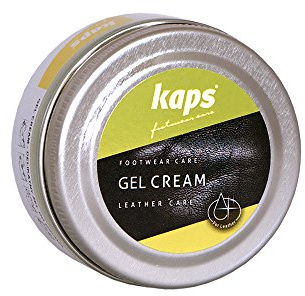 Kaps Crema de gel profesional para el cuidado del calzado, crema de limpieza y cuidado para todo tipo de piel, piel natural y charol (50 ml), incoloro