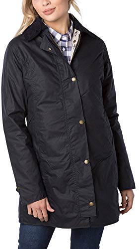 Rydale Hannah II 3/4 Length 100% Waxed Cotton Long Jacket Women's Wax Country Riding Coat Navy