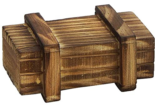 Caja Mágico Regalo Madera, Rompecabezas Mágico, para Regalos Creativos, Joyas y Dinero, Sola Caja Abierta, 10 cm x 6.5 cm x 4.5 cm