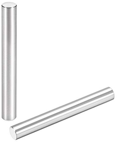 uxcell 15Pcs 6mm X 50mm Dowel Pin 304 Stainless Steel Cylindrical Shelf Support Pin Fasten Elements Silver Tone