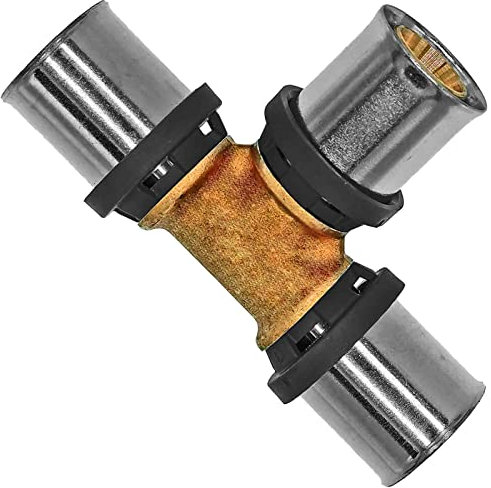 T Stück für 20,0 x 2,0 mm Mehrschicht Aluminium Verbundrohr Außendurchmesser x Wandstärke Press Fitting aus Messing TH U Profil Kontur 90° Grad Abzweig Verbinder Kupplung