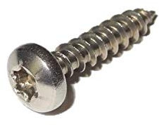 50 Stück Spanplattenschrauben 3,5x20 mm - A2 Edelstahl - Torx - TX10 - Halbrundkopf PAN HEAD - Vollgewinde - Holzschrauben (50, 3,5x20 mm)