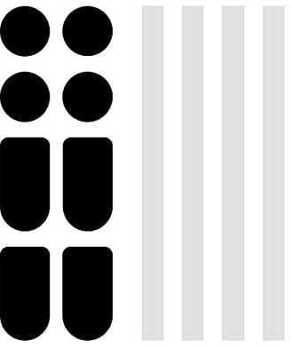 Piezas para Majextand, 2 juegos de patas de goma y 2 pares de tiras adhesivas para volver a colocar a otro ordenador portátil/portátil.