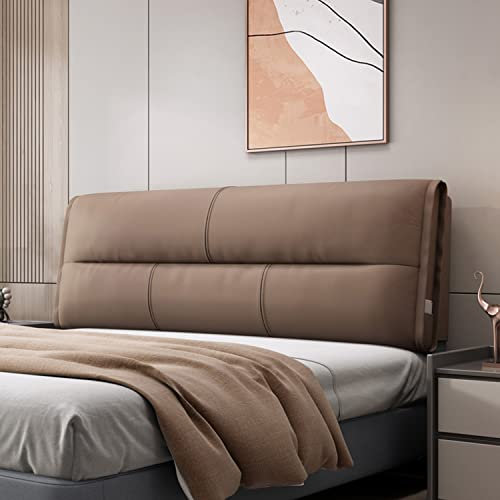 ZZYK Wandkissen Kopfteil Kissen Abwischbares Bett Rückenlehne Lesen Kissen Rückwand Lendenpolster Abnehmbares Kopfteil Für Tatami Schlafzimmer Tagesbett Bett,Kaffee,No Headboard 74.8