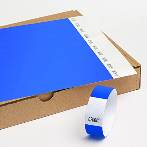 Einlassbänder aus Tyvek ohne Aufdruck 19 x 255 mm - 1000 Stück Party Eintrittsbänder - Selbstklebend und Wasserdicht Festival Armbänder - Club Bänder