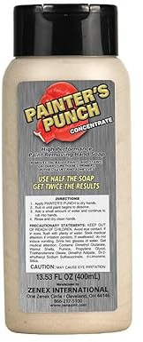 Zenex Painters Punch Hand Cleaner - Industrial Strength Solvent-Free Paint Removing Soap with Walnut Scrubbers | Moisturizes Skin | Removes Paint, Lacquers, Enamels, Primers & More | 400 ml (1 Count)