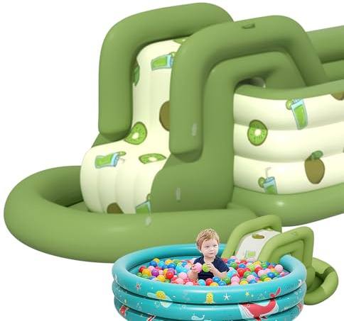 Inflatable Pool Slide, Water Slide Toy, Thickened Swimming Accessory, Strong and Safe Design for Children, Adults, Backyard, Park, Beach, Patio, Yard, Poolside, Vacation, Camping