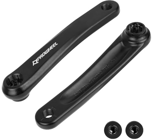 Braccio manovella in lega di alluminio ad alta resistenza per biciclette elettriche con motore medio – Costruzione leggera, 170 mm, compatibile con la maggior parte dei tipi di biciclette elettriche