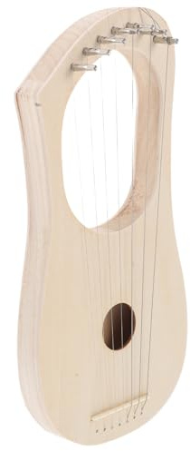 Beaupretty Kit Creativo Fai da Te Strumento a 7 Corde in Legno per Adulti e Principianti con Suono Bello e Materiale Legno e Metallo per Insegnamento Musicale e Intrattenimento Familiare