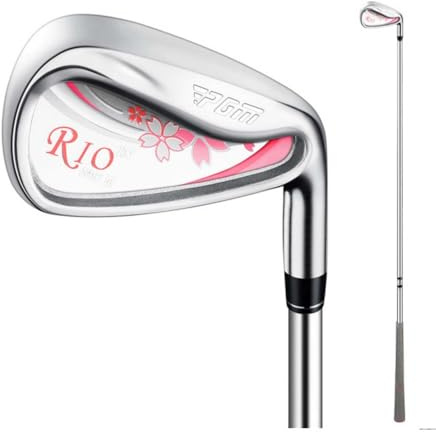 Golf Club #6/7/8/9/P/S Right Handed Womens Iron Pitching Sand Wedge Club with Steel or Carbon Shaft (#7,with Steel Shaft)