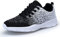 KOUDYEN Laufschuhe Atmungsaktiv Turnschuhe Schnürer Sportschuhe Sneaker für Herren Damen,XZ746-W-blackwhite-EU41
