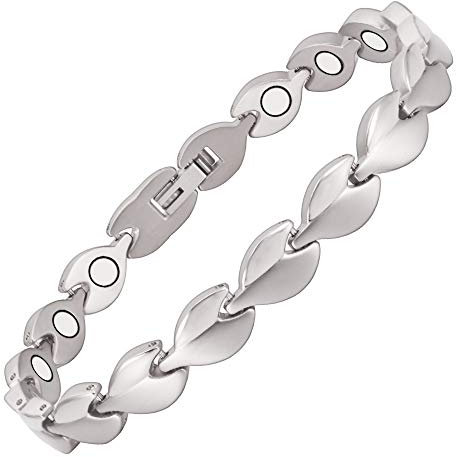 EnerMagiX Cavigliera magnetica in titanio da uomo, cavigliera magnetica in titanio con magneti, regalo per donne e uomini, misura regolabile