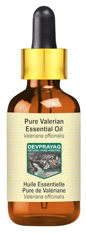Devprayag Pure Valerian Essential Oil (Valeriana officinalis) with Glass Dropper Steam Distilled 5ml (0.16 oz)