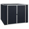 BULANED Gerätehaus, Geräteschuppen, Gartenhütte, Fahrradgarage, Gartenschuppen, Gartenhã¤User & Aufbewahrung, Anthrazit 195x198x159 cm Verzinkter Stahl