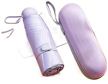 Folding Umbrellas Sun Umbrella Anti-ultraviolet Sunny And Rain Dual-use Female Five-folding Capsule Small Portable Sunshade Luggage Travel Gear