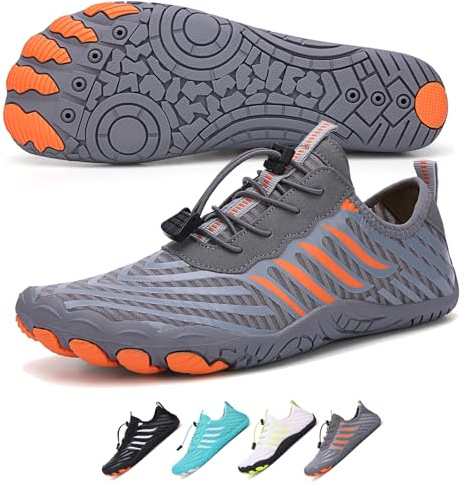 Hike Barefoot Shoes for Womens & Mens,Pro Footwear with Wide Toe Box & Non-Slip Barefoot Shoes Unisex,Athletic Outdoor Hiking Footwear,Water Shoes Running Shoes for Beach Aqua Swim Surf Hiking