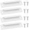 APOMOONS 4 tiradores para puerta de balcón exterior, tirador de puerta de balcón exterior con tornillos, mango de aleación de aluminio, tirador de puerta de terraza, exterior para puertas, ventanas
