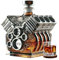 Engines Whisky Bottle - V8 Engines Shape Alcohol Decanter Bottle, Creative Car Engine Liquor Decanter, Personalized Whiskey Carafe for Whisky and Car Lovers