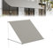 YRHome Markise Fallarmmarkise einziehbar 150x145 cm - Balkonmarkise & Sonnenschutz für Terrasse/Garten - Wetterfest mit UV-Schutz Inkl. Montagezubehör - Ideal für Fenster & Balkon (Grau)