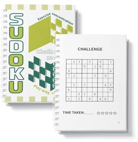 VTHY Challenging Sudoku Puzzle Book Smart Kids Above Exercise Brain, lmprove Focus and Boost