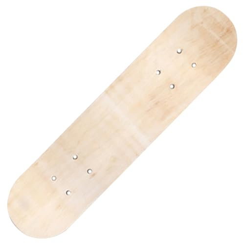 Xweptuy Blank Skateboard Deck, 24 Inch Double Concave & 7-Layer Wooden Skateboard Deck, Perfect for DIY Art