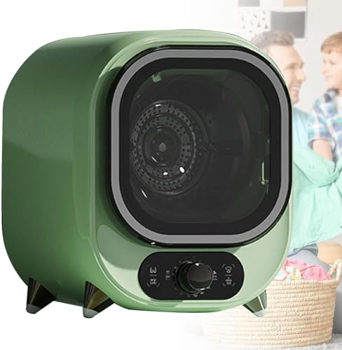 wshqdm Mini Asciugatrice Portatile 5kg - Asciugatrice Piccola Salvaspazio, Centrifuga Automatica, 5 modalità Asciugatura, Asciuga Abiti di Bambini, Ideale per Piccoli Spazi
