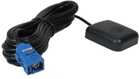 Trade-Shop Magnetische GPS-Antenne mit Fakra-Anschluss Stecker 5 Meter Kabel Adapter Magnetfuß für Audi RNS-E/Mini/BNS/MMI A3 A4 A5 A6 A8 TT Q5 R8 MFD2 MFD3