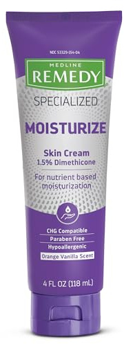 Medline Remedy Specialized Skin Cream, 4 oz., Hydrating and Nourishing Formula for Dry Skin