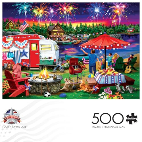 Buffalo Games Nancy Wernersbach,Fourth by the Lake,500 Piece Jigsaw Puzzle