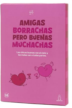 Juego para Adultos +18 para Despedida de Soltera – Retos y Preguntas para Fiesta Entre Amigas – Incluye 6 Fichas de Personajes, 50 Cartas, 1 Tablero Ilustrado, 210 Mini Fichas, 1 Bolsita de Votación