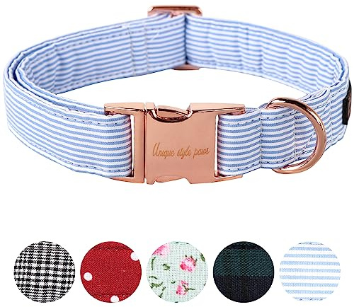 Unique Style Paws Collier pour chien - Colliers ajustables ou laisses pour chiens et chats - Petit, Moyen, Grand